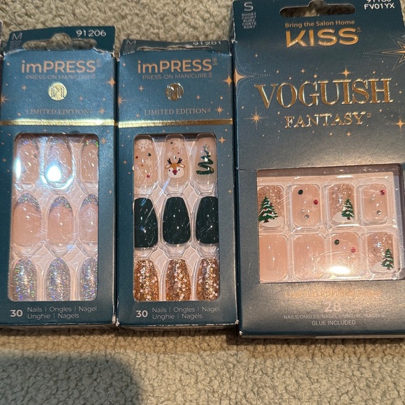 imPRESS Press-On Nails - Pink, Gold, Green Collection - Picture 2 of 3